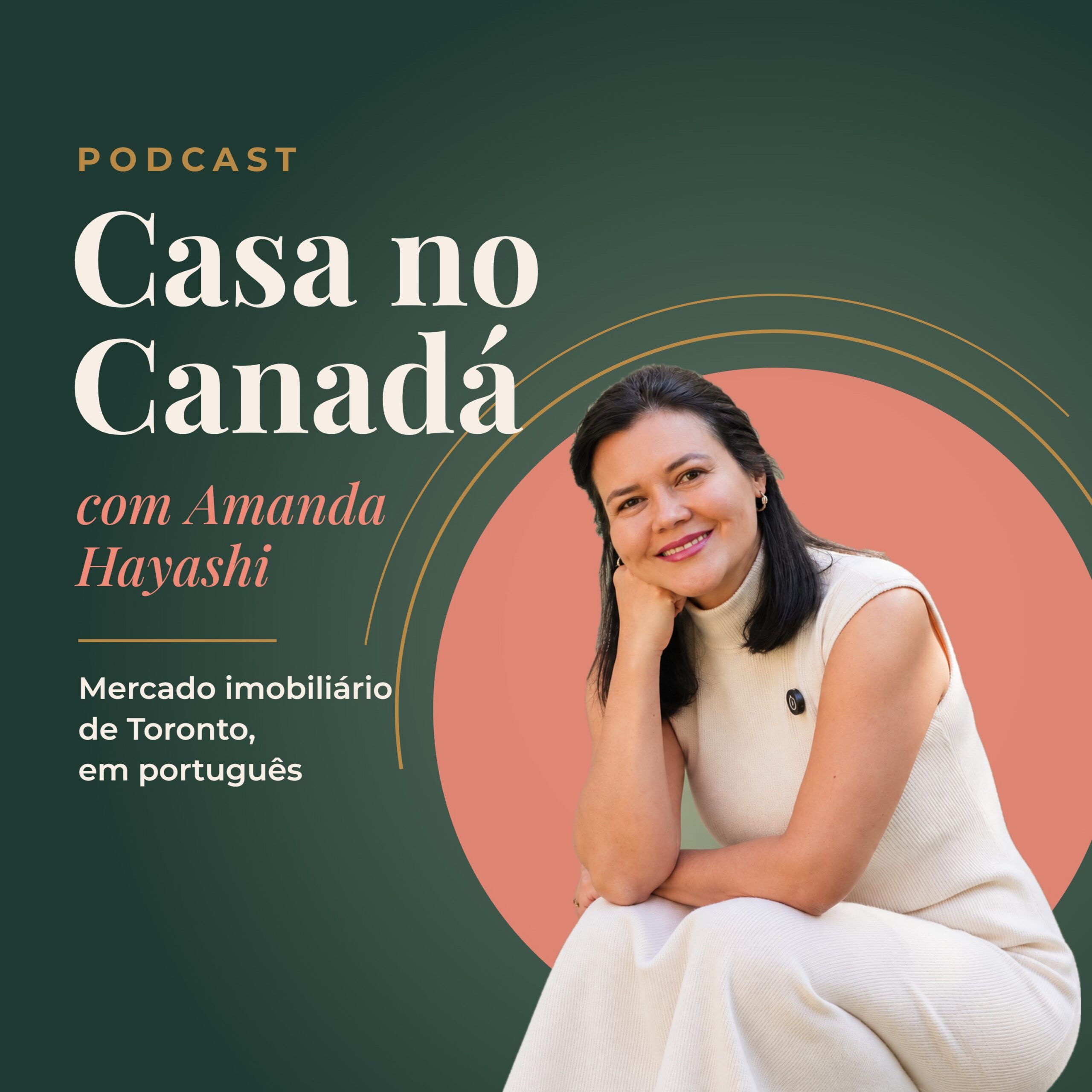 Capa do podcast Casa no Canadá com Amanda Hayashi